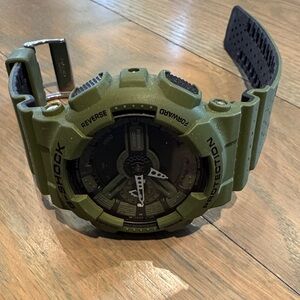 G-Shock Olive Green Watch with Black Dial